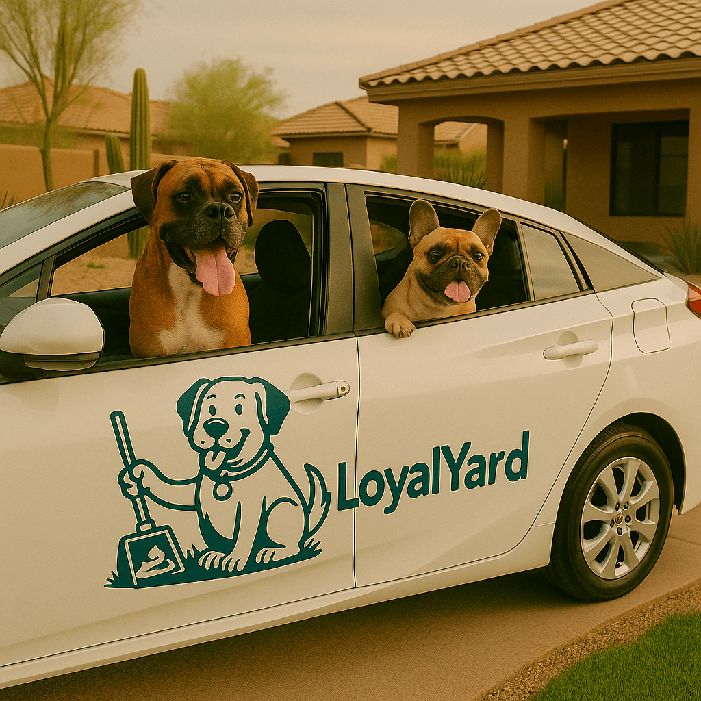 LoyalYard car with dogs