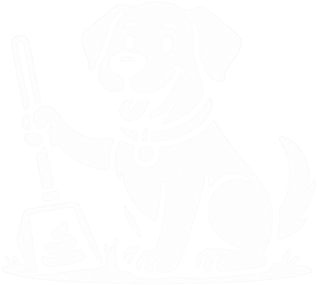 White logo jumping dog